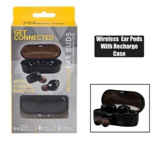 Wireless ear buds with recharge case