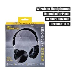 Wireless headphones with mic swivel head