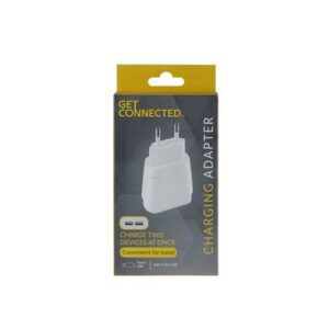 Usb plug-adaptor 2xusb ports get con