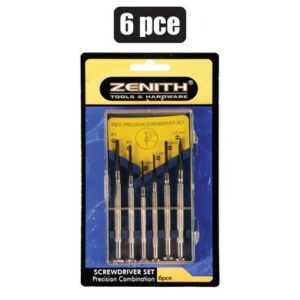 Screwdriver-set precision 6pce pl-box