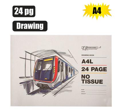 Book soft-cover a4 drawing