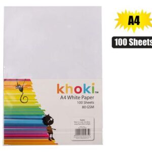 Paper a4 80gsm 100’s white