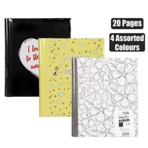 Photo album 20 page adhesive spiral