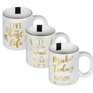 Mug daily gold print motivational astd