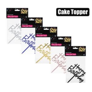 Cake topper-happy birthday 1pc