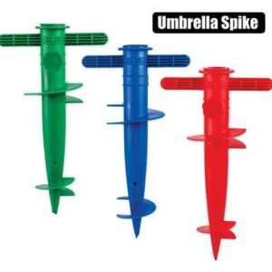 Umbrella beach spike screw-in asstd