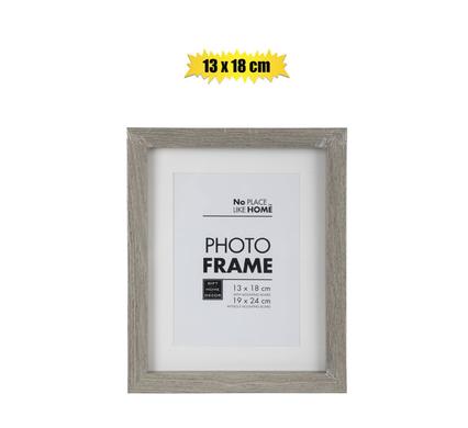 Picture-frame mdf 13x18cm rustic grey