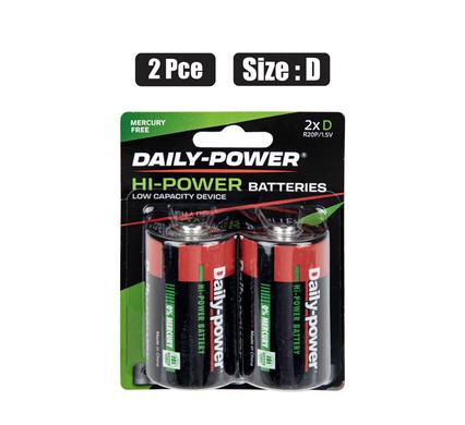 Batteries h/power size:d / r20p 2pce