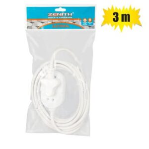 Extension-cord 3m janus 10a l/d zenith