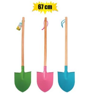 Garden kids curved spade 67cm asstd