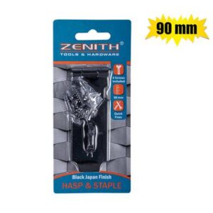 Hasp+staple bj safety+screw 90mm zenith
