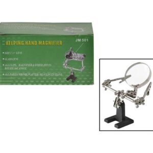 Solder-iron work-stand 16x13cm 3-arm s/s