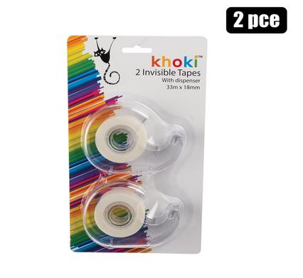 Tape adhesive invisible 2pk