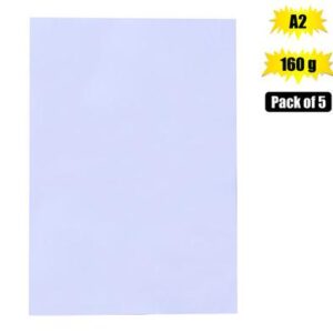 Art+craft board a2 160g sheet white 5pk