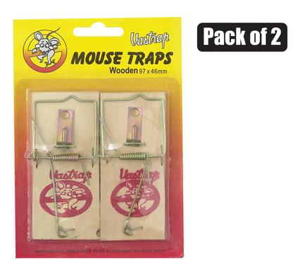 Vastrap trap mouse wooden pack-of-2