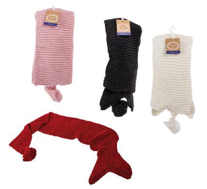 Scarf adult 60x15cm mermaid-tail