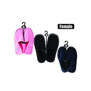 Slipper w/binding & tpr-sole size 6