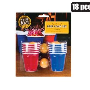 Drinking game mini beer pong 18pc