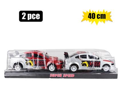 Vehicle racer car sports set pack 19cmx2