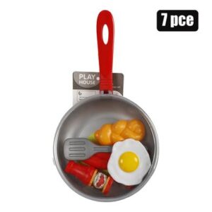 Play-set pan with food