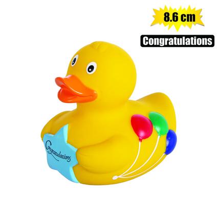 Baby bath vinyl congrats duck 8.2cm