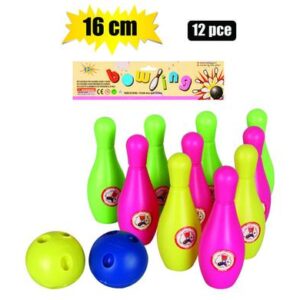 Game bowling 16cm 12pc