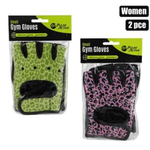 Fitness gym gloves women assorted 2pc