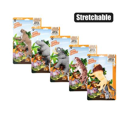 Animals wild stretch asstd, 15-16cm