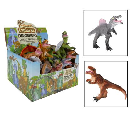 Animals dinosaur w/whistle 19-23cm