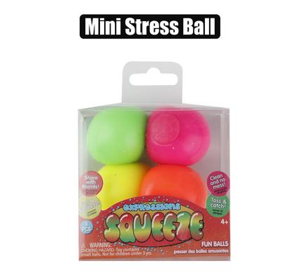Novelty ball stress mini neon 3.5cm each