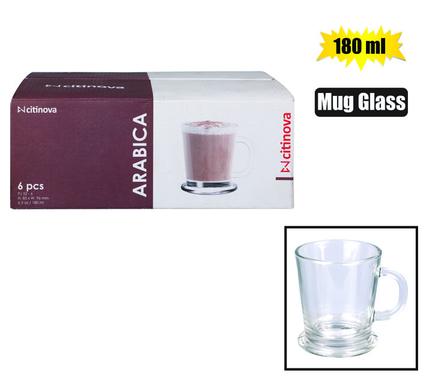 Mug glass arabica 180ml