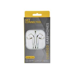 Earphones with mic + volume control soft