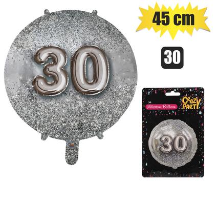 Balloon helium foil ms 30 45cm f-01