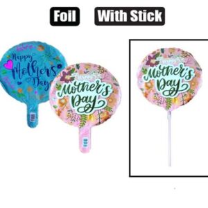 Balloon air fill w/stick mother's day