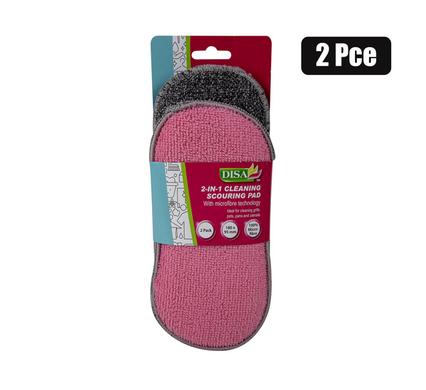Scourer microfibre 2-pack