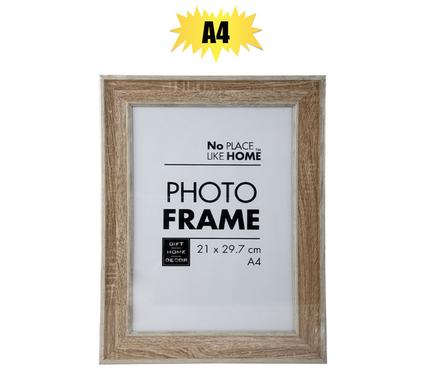 Picture-frame pl woodgrain 21x29cm