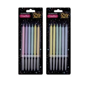 Candle birthday colourful 10cm