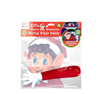 Xmas elf waving wiper buddies