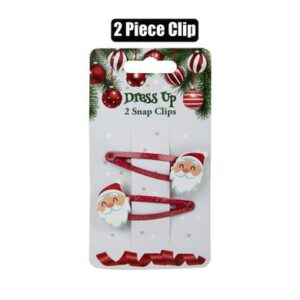 Xmas dress up snap clips set 2pc