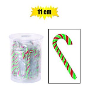 Xmas confec lolly red/green cane 11cm