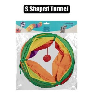 Pet cat toy tunnel "s" shaped