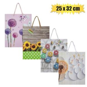 Gift-bag paper lrg 25x32cm everyday flwr
