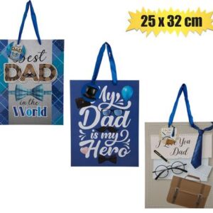 Gift-bag designer lrg 25x32cm dad