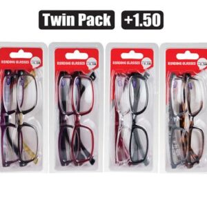 Reading glass twin packs strngth:1.5