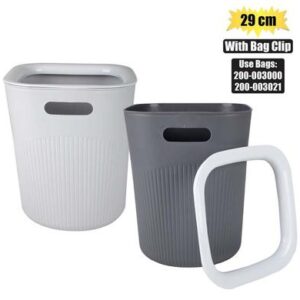 Wastepaper-basket pl 29cm w/bag clip