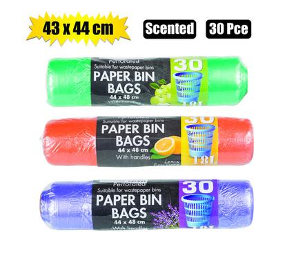 Refuse bag scented 30pc w/hndls 43x44cm