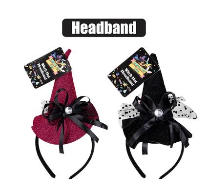 Dress up headband witch hat