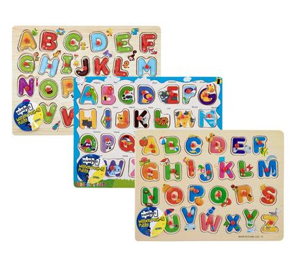 Edu push-in board wooden alphabet