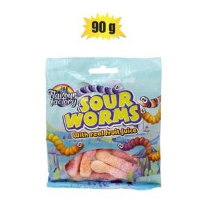 Sweet gummy ff sour worm 90g (th)