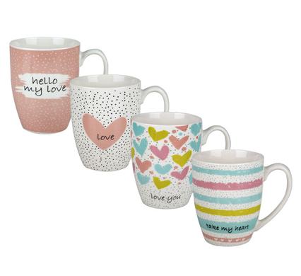 Mug occasions love pastel print